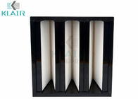 ABS V Bank-Filter, gefaltetes HEPA-Luftfilter HVAC-System mit Plastikrahmen