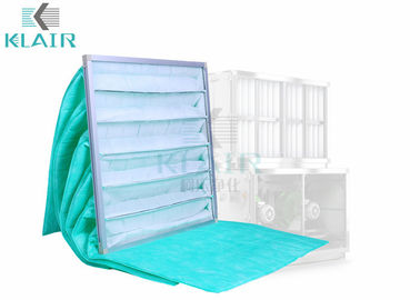 Gesponnener Taschen-Luftfilter Klair nicht für galvanisierte Rahmen-Klimaanlage-Einheit